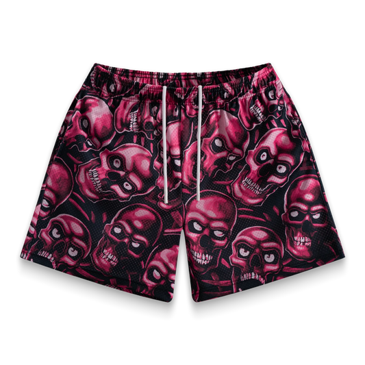 Bravest Studios Red Skully Shorts Size L